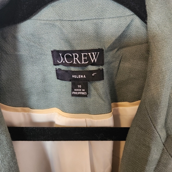 Women's J Crew Linen Blend Blazer Size 10 - Picture 5 of 10